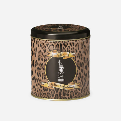 【D&G 聯名預購】BIALETTI 研磨咖啡粉 250g 袋裝/罐裝｜奢華豹紋系列