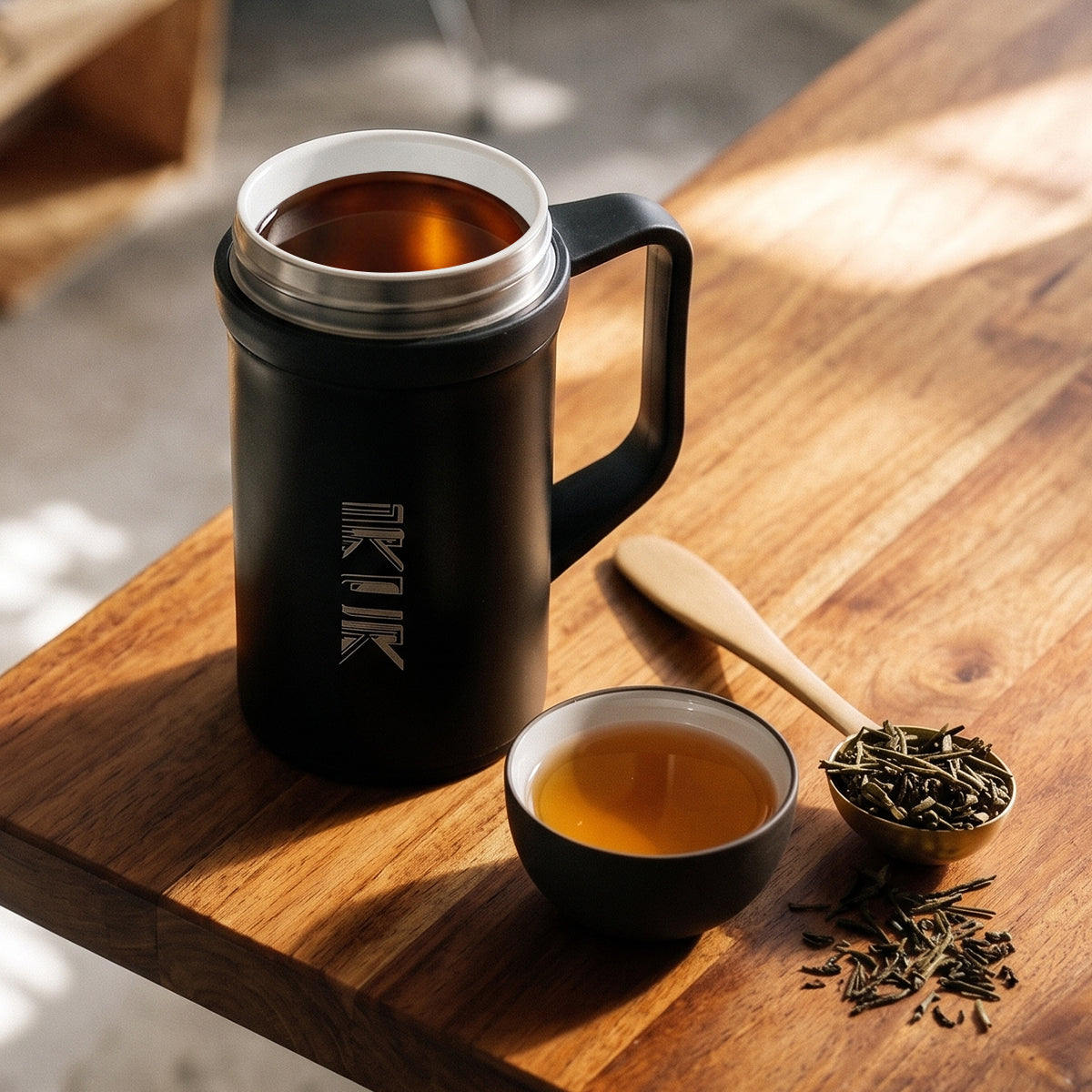 濾茶器手把杯500ml(內附專業全瓷濾茶器)-泡茶必備