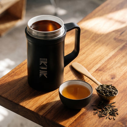 濾茶器手把杯500ml(內附專業全瓷濾茶器)-泡茶必備