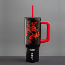 將圖片載入圖庫檢視器 【怪奇物語】幽光不鏽鋼吸管冰壩杯  隨行杯 吸管杯 900ml
