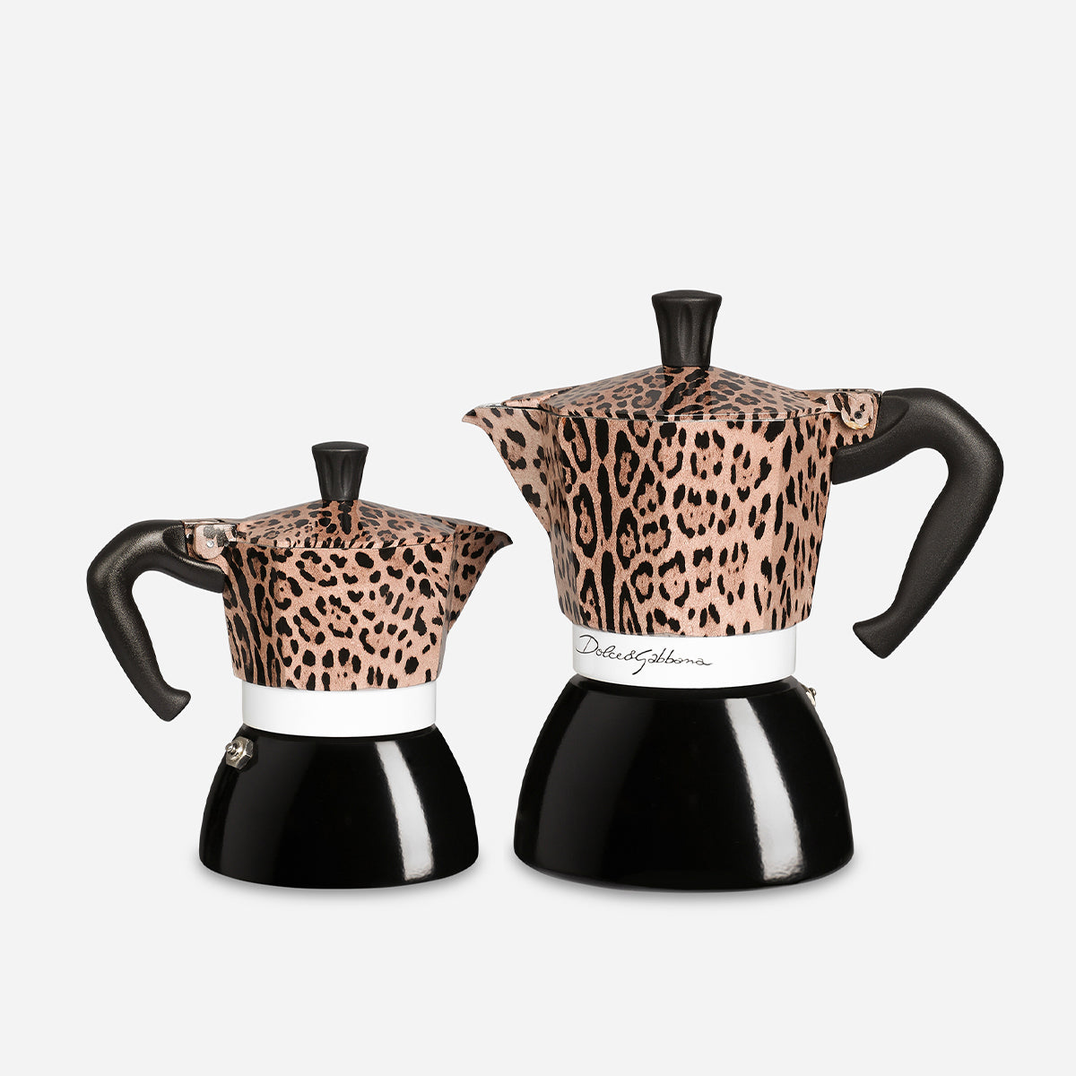 【D&G聯名預購】BIALETTI 電火摩卡壺 4杯份｜奢華豹紋款