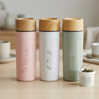 直立式保溫杯 500ml 多款任選 兩入一組