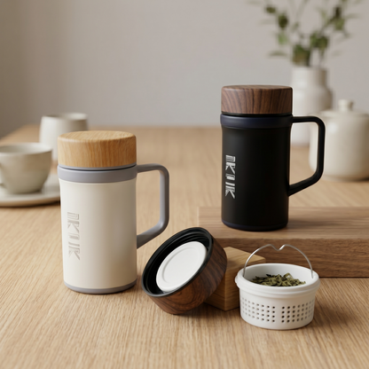 濾茶器手把杯500ml(內附專業全瓷濾茶器)-泡茶必備