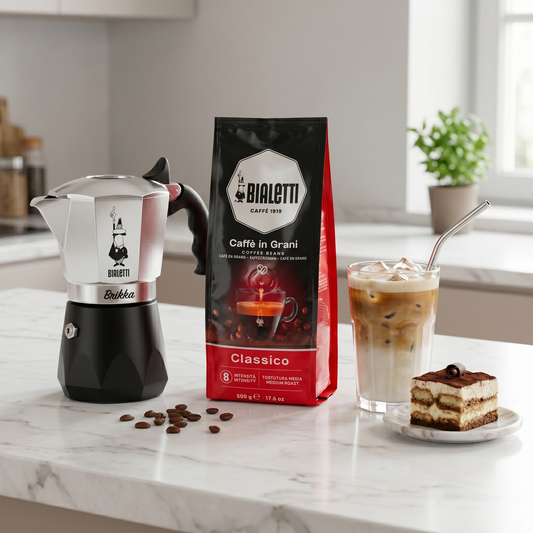 【行家私藏組】Bialetti 鑽石加壓摩卡壺＋原裝嚴選咖啡豆 500g