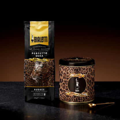 【D&G 聯名預購】BIALETTI 研磨咖啡粉 250g 袋裝/罐裝｜奢華豹紋系列