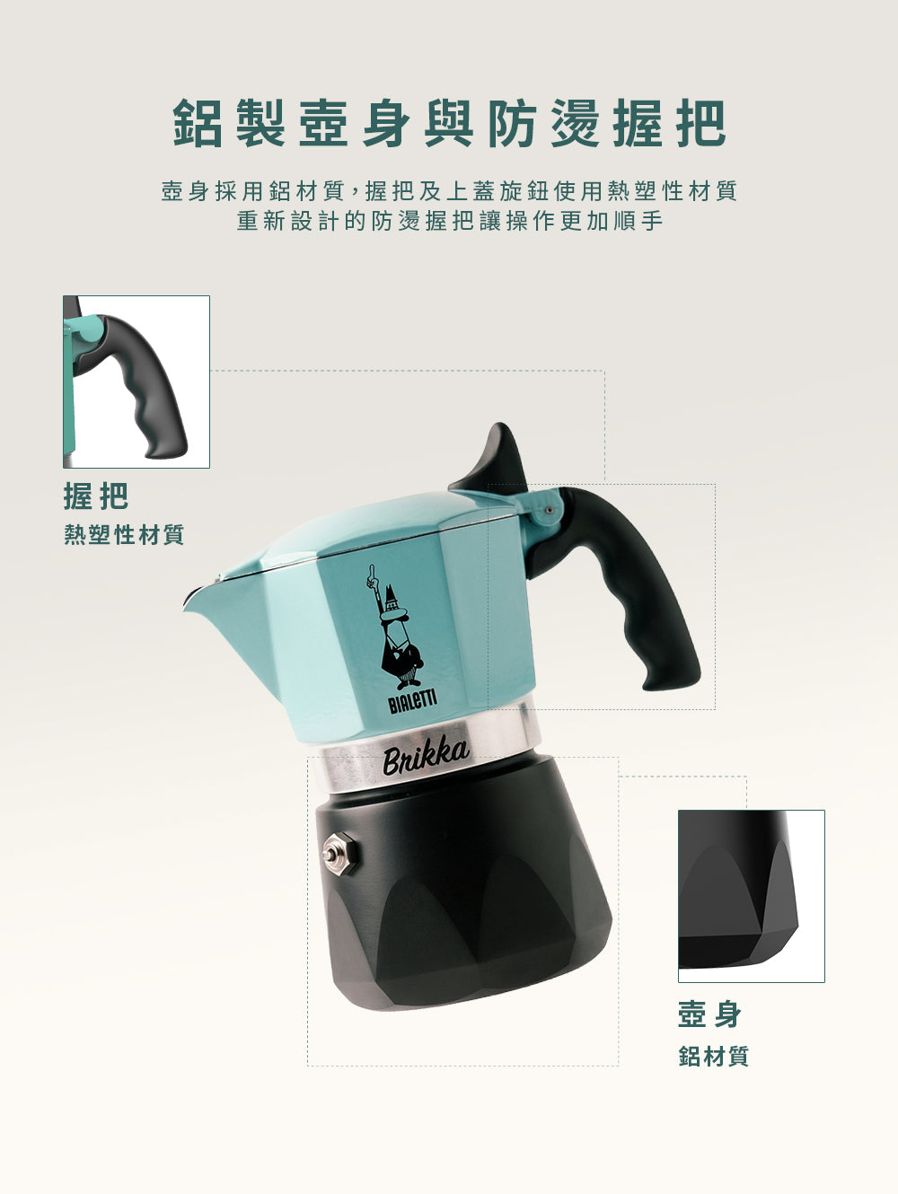 【完美早晨對策】加壓摩卡壺＋250g 風味咖啡粉二入