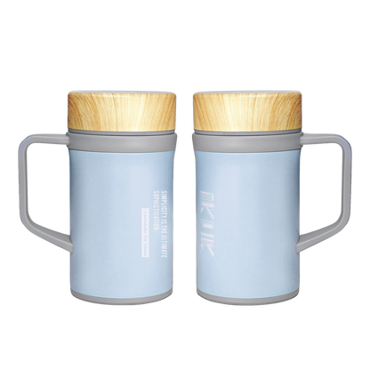 【CanLead】IKUK艾可陶瓷保溫瓷芯手把杯500ml