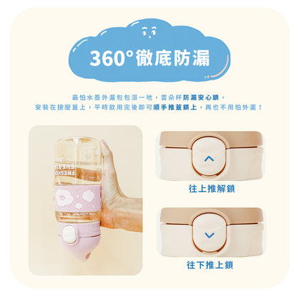 鉑金雲朵杯 直飲/吸管杯 600ml PPSU常用於醫療器材 可耐高溫殺菌
