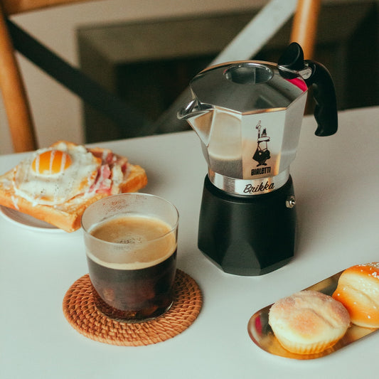 【封館慶】BIALETTI 加壓摩卡壺 4杯份 特調組 (含提拉米蘇風味粉)｜實用贈 三合一清潔刷