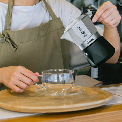 【封館慶】BIALETTI 加壓摩卡壺 2杯份 拿鐵組 (含手打奶泡器)｜實用贈 三合一清潔刷