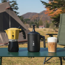 將圖片載入圖庫檢視器 專業拿鐵組 加壓摩卡壺+手打奶泡器 多尺寸可選
