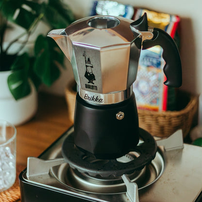 BIALETTI 鑽石加壓摩卡壺4杯份-銀