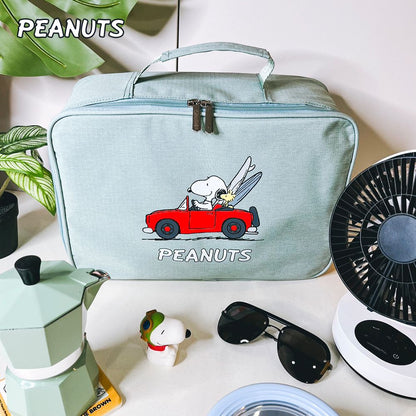 SNOOPY 13吋收納包/相機包/露營咖啡器材包/分隔魔鬼氈/媽咪收納包