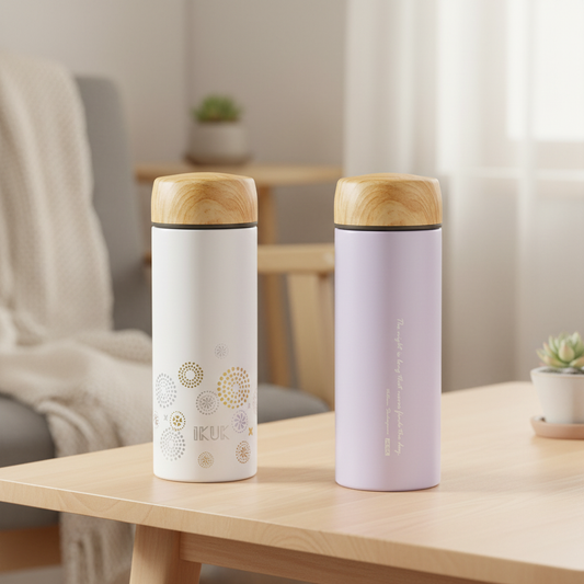 500ml Porcelain Vacuum Bottle with Porcelain Lid