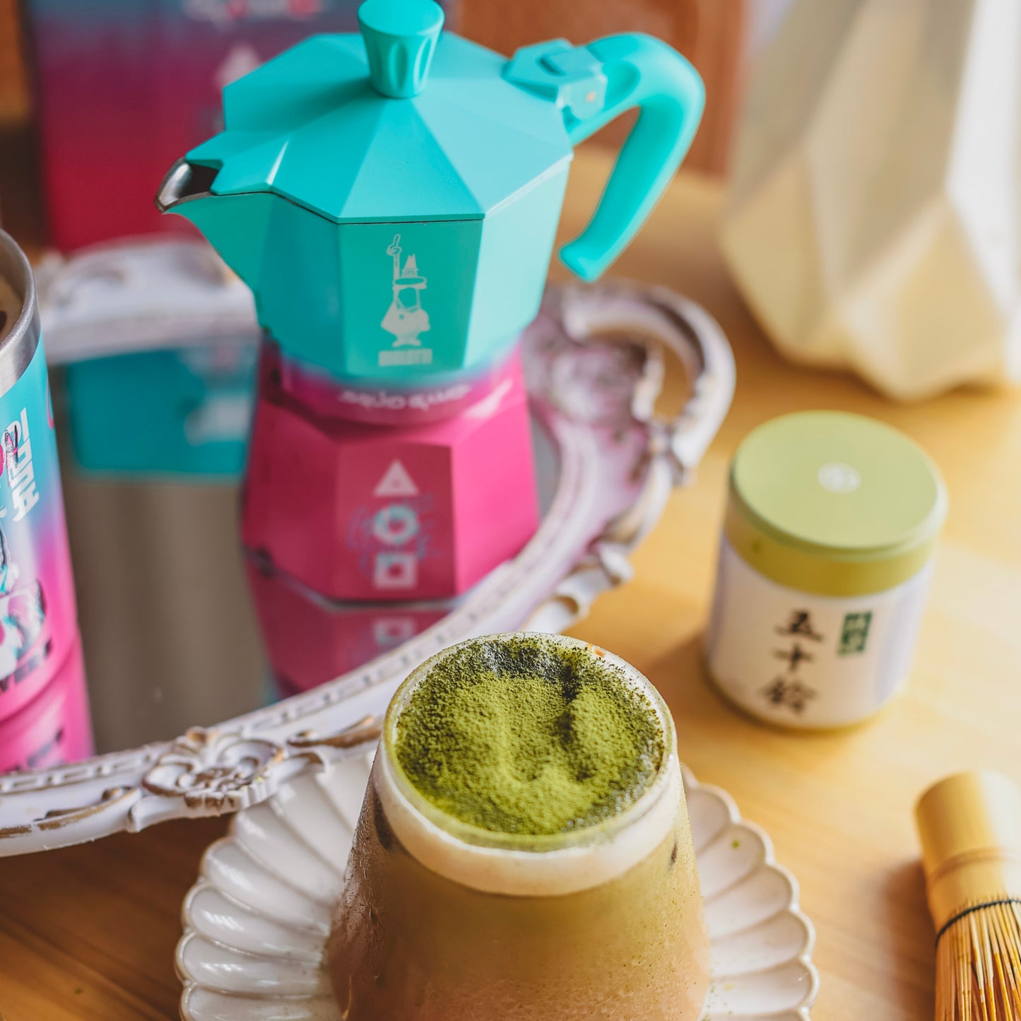 【老史強優惠限定】經典摩卡壺+露營手把杯+罐裝咖啡粉250G 加贈限量杯墊