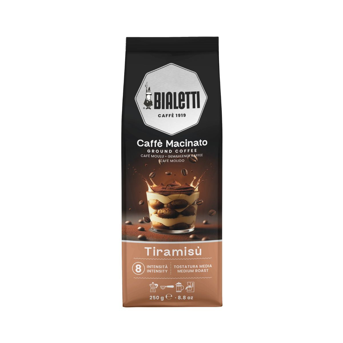 【乃文團購】Bialetti 加壓摩卡壺2杯份+BIALETTI原裝咖啡粉