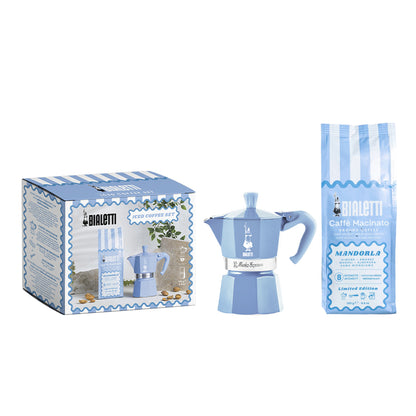 【新品上市】BIALETTI 限量杏仁冰咖啡禮盒組 內含摩卡壺+通用研磨咖啡粉