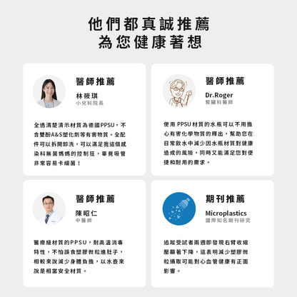 【成箱區】PPSU 鉑金雲朵杯 830 ml｜德國 BASF 大容量運動手搖環保水瓶 (6入)