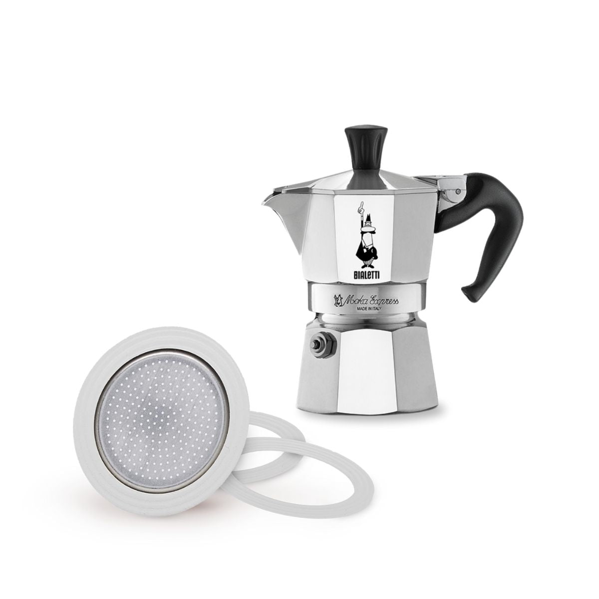 BIALETTI經典摩卡壺2杯份和膠圈墊片