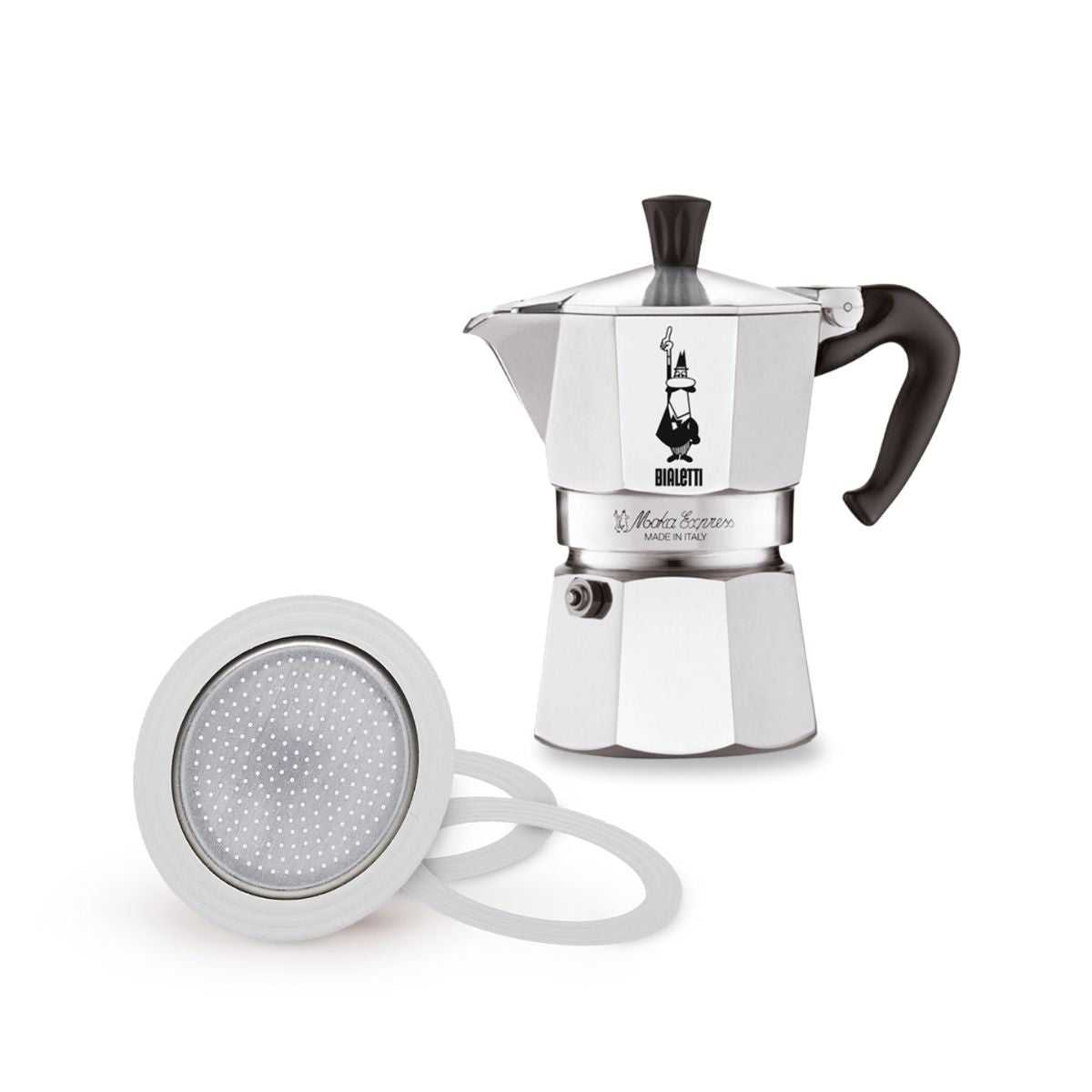 BIALETTI經典摩卡壺3杯份和膠圈墊片