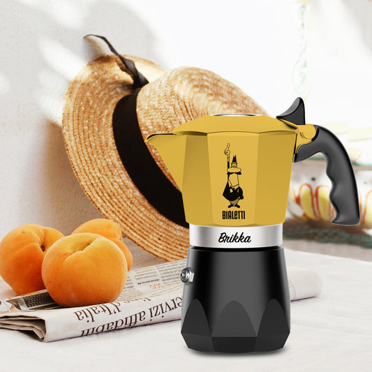【成箱區】BIALETTI 鑽石加壓摩卡壺4杯份-豔陽黃(6入)