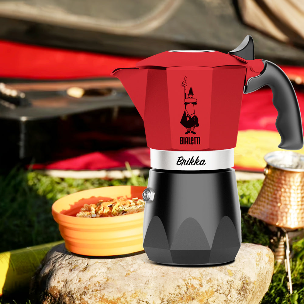 【成箱區】BIALETTI 鑽石加壓摩卡壺4杯份-日落紅(6入)