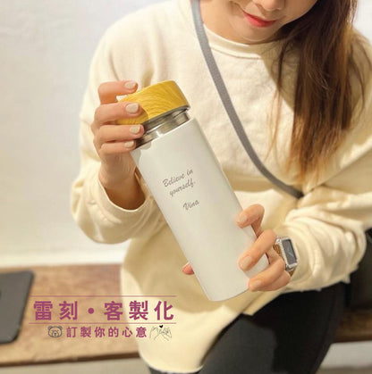 【雷刻】瓷芯 500ml-陶瓷上蓋保溫杯