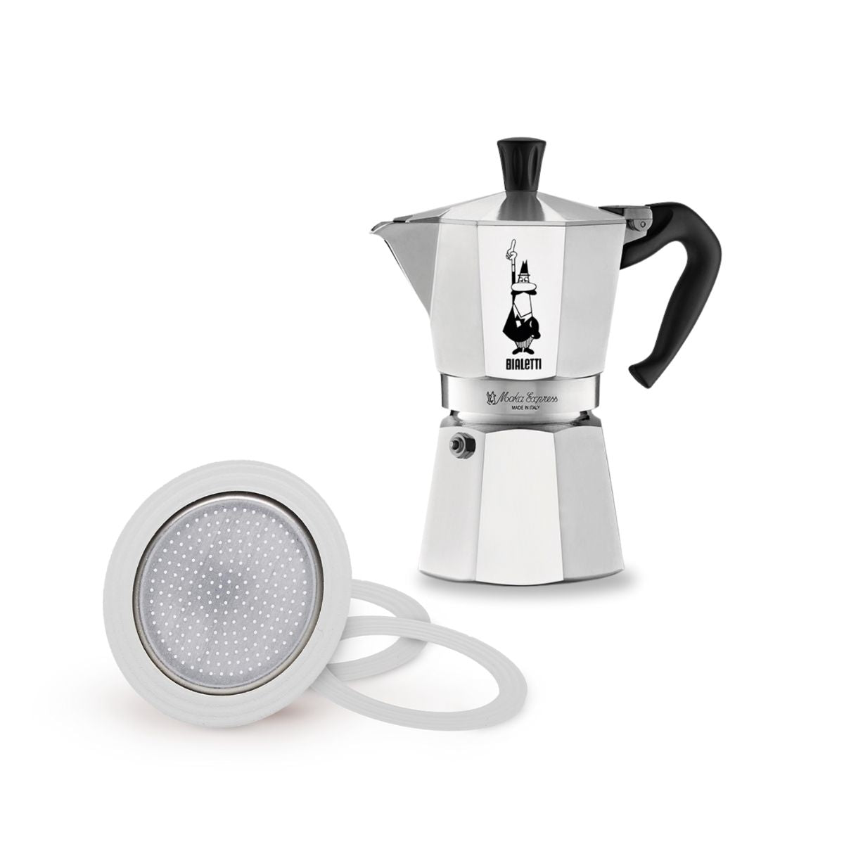 BIALETTI經典摩卡壺6杯份和膠圈墊片