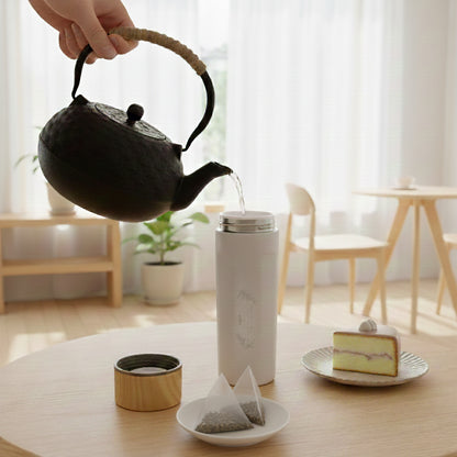 【泡茶杯款二入】瓷芯茗茶杯/濾茶器手把杯500ml 任選兩入一組