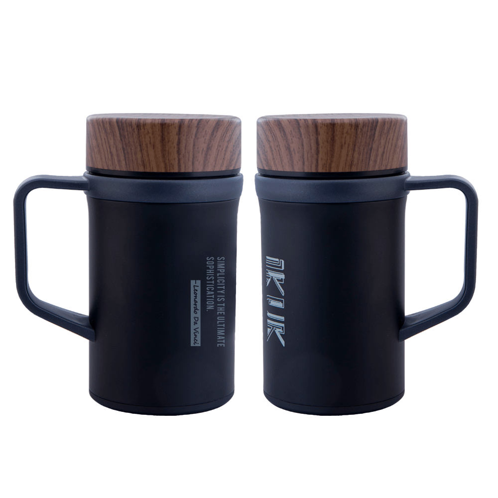【雷刻】濾茶器手把杯500ml(內附專業全瓷濾茶器)