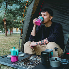 將圖片載入圖庫檢視器 露營獨享組 限量經典摩卡壺+露營手把杯+精品咖啡豆
