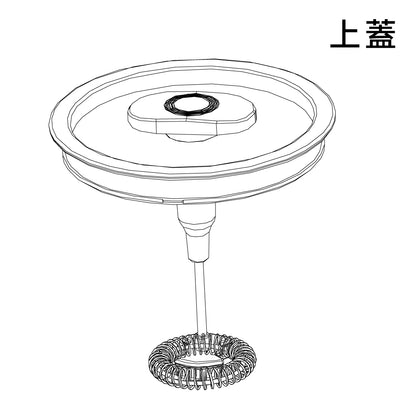 IK-MF0800 800ml分離式奶泡器零件-攪拌器/奶泡杯/上蓋