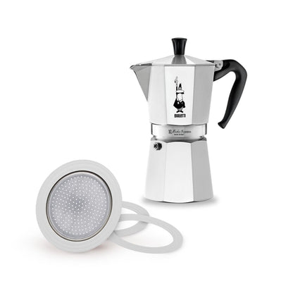 BIALETTI經典摩卡壺9杯份和膠圈墊片