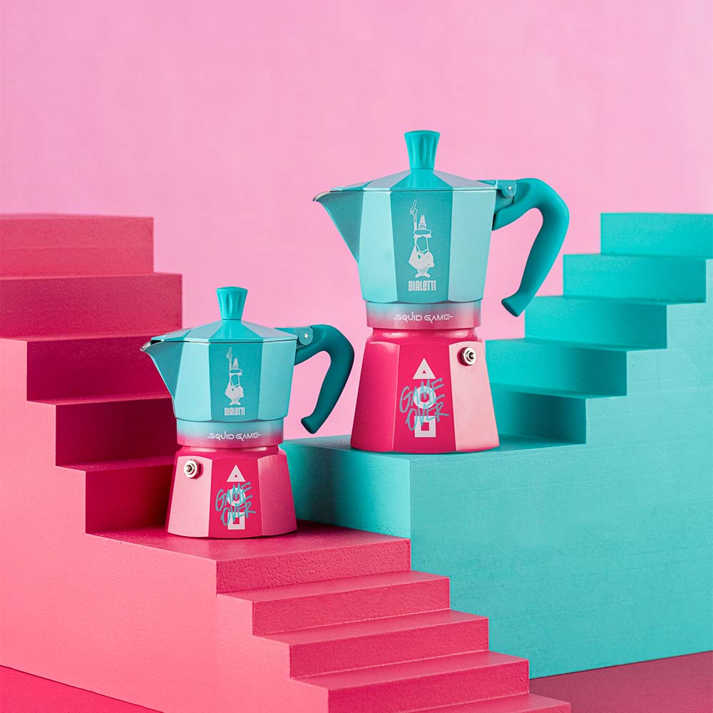 【成箱區】魷魚遊戲聯名 BIALETTI 經典摩卡壺3TZ 3杯份(6入)