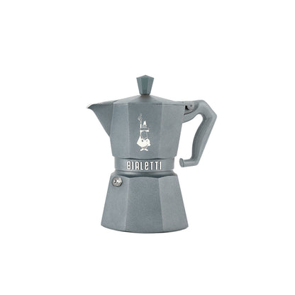 【新品上市】Bialetti Exclusive 臻選八角電火摩卡壺3／6杯份－沙漠杏／霧岩灰 贈原廠膠圈組