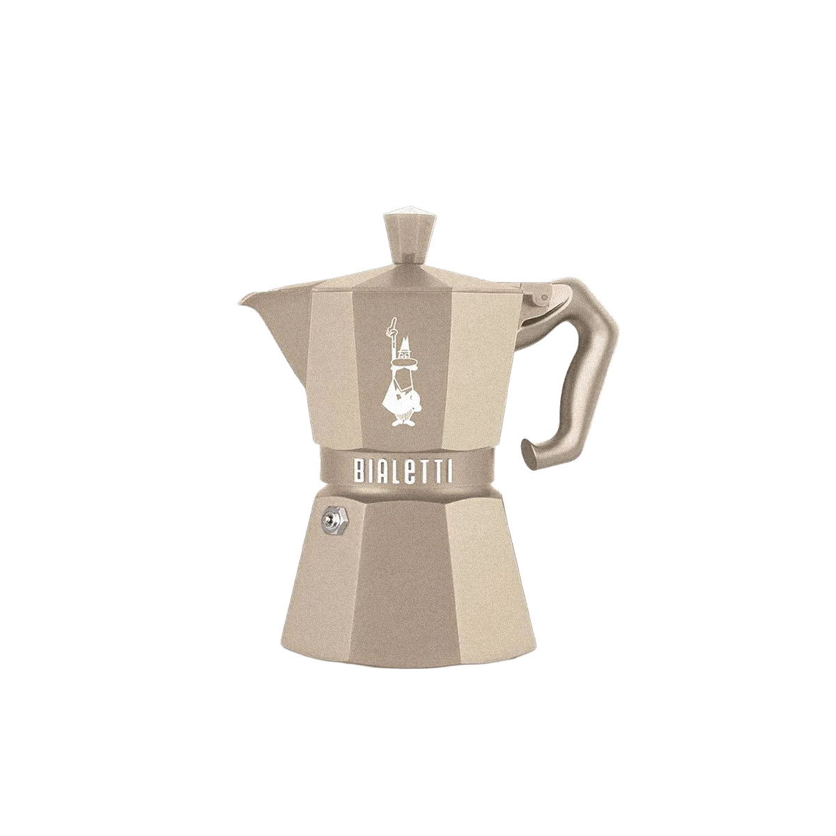 【新品上市】Bialetti Exclusive 臻選八角電火摩卡壺3／6杯份－沙漠杏／霧岩灰 贈原廠膠圈組