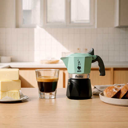 【新色上市】鑽石加壓摩卡壺2杯份－薄荷綠 贈原廠膠圈墊片