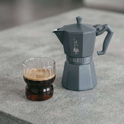 【新品上市】Bialetti Exclusive 臻選八角電火摩卡壺3／6杯份－沙漠杏／霧岩灰 贈原廠膠圈組