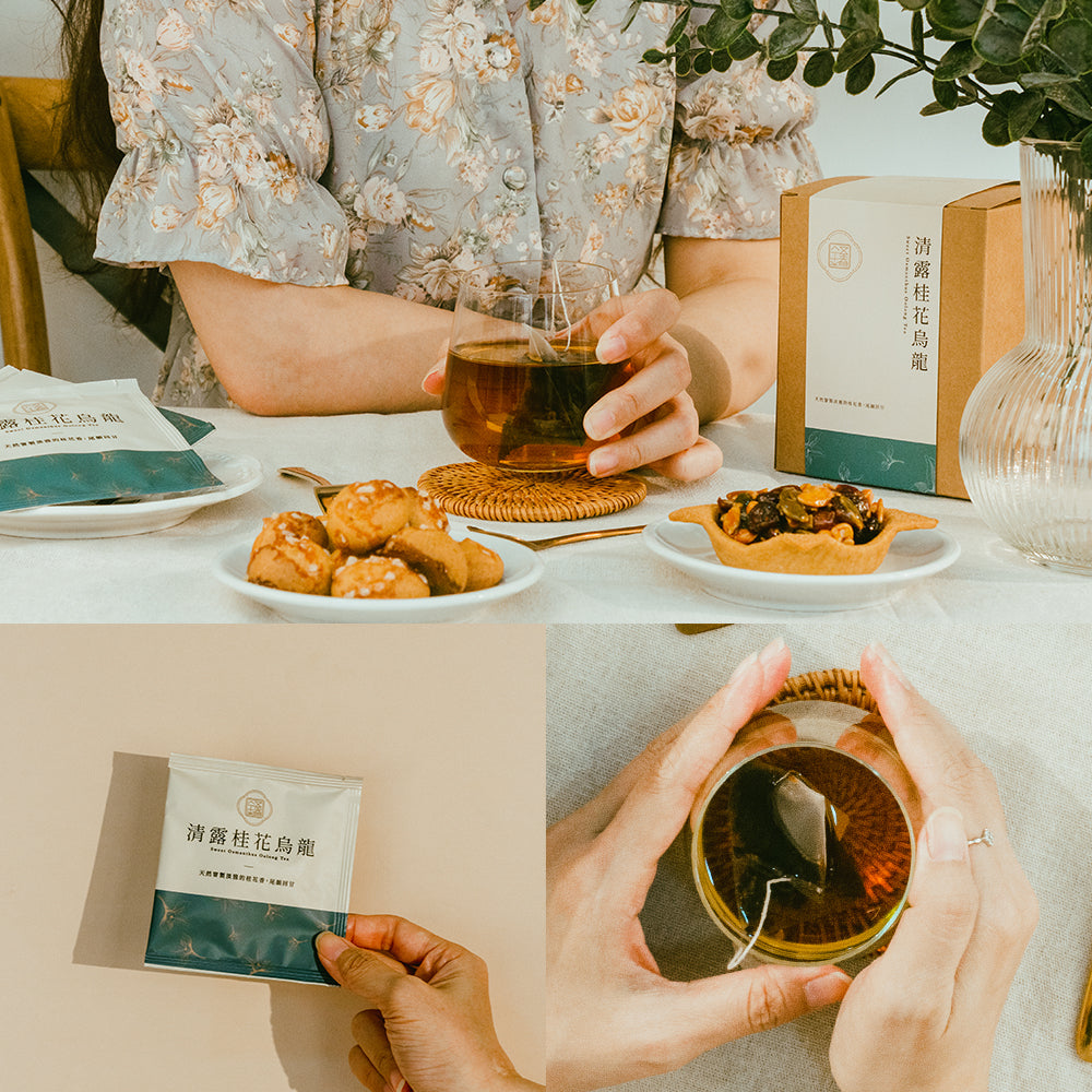 盒裝桂花烏龍三角立體茶包15入