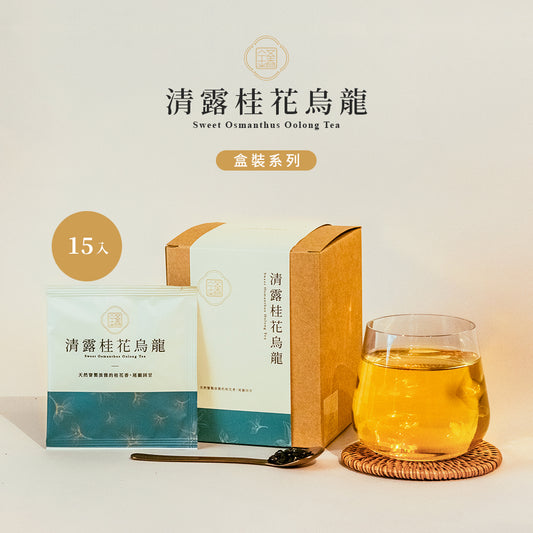 盒裝桂花烏龍三角立體茶包15入
