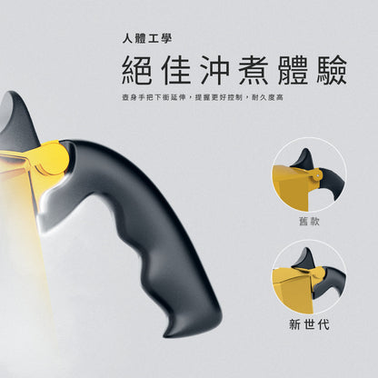 【封館慶】BIALETTI 加壓摩卡壺 2杯份 拿鐵組 (含手打奶泡器)｜實用贈 三合一清潔刷