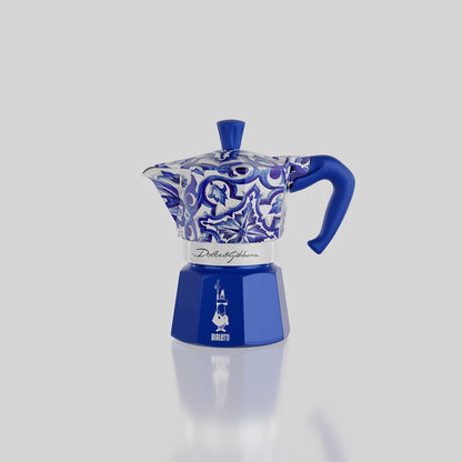 D&G 聯名經典摩卡壺6杯份-地中海藍