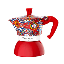 將圖片載入圖庫檢視器 Bialetti Dolce&amp;Gabbana Moka Induction 2TZ | Sicilian Cart| D&amp;G聯名電火摩卡壺2杯份
