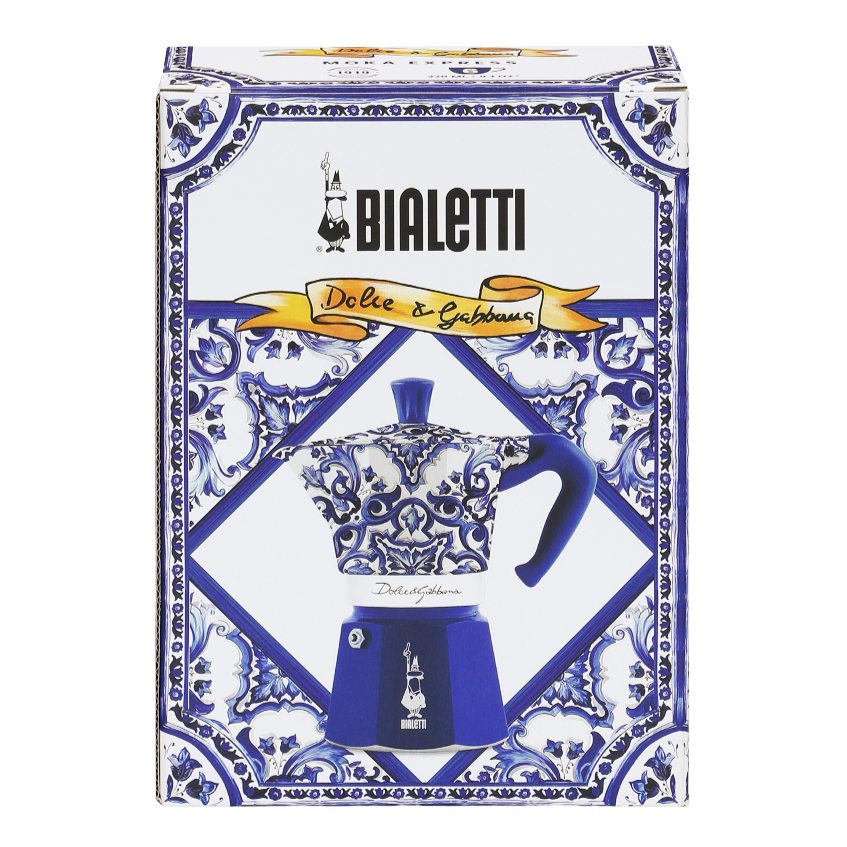 D&G 聯名經典摩卡壺6杯份-地中海藍
