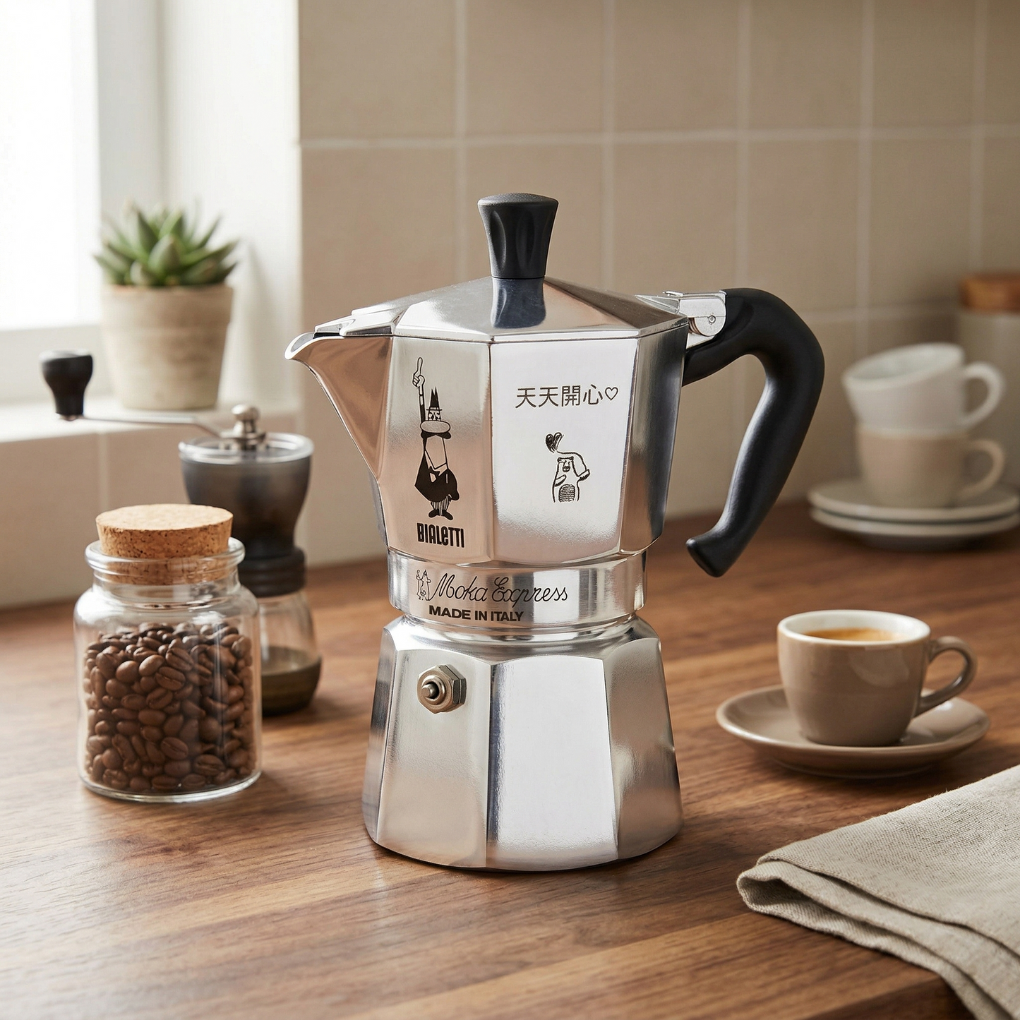 【雷刻】Bialetti 經典摩卡壺-1杯份/2杯份