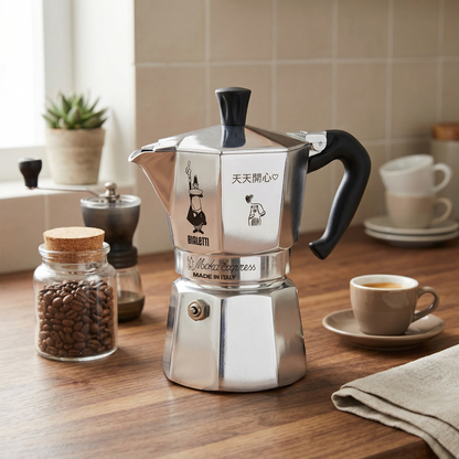 【雷刻】Bialetti 經典摩卡壺-1杯份/2杯份