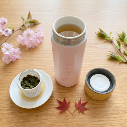 【泡茶杯款二入】瓷芯茗茶杯/濾茶器手把杯500ml 任選兩入一組