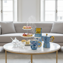 將圖片載入圖庫檢視器 【鐵粉蒐藏】柏捷頓家族聯名經典摩卡壺3杯份+金柄馬克杯+袋裝咖啡粉
