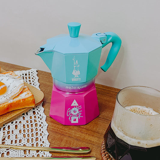 【跨界珍藏】BIALETTI 魷魚遊戲聯名摩卡壺｜實用贈 原廠膠圈墊片組