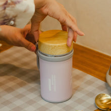 將圖片載入圖庫檢視器 IKUK陶瓷手把保溫杯新色薰衣草紫
